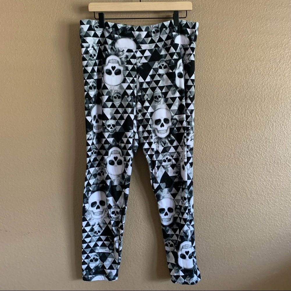 No Boundaries Halloween Skull Leggings Size XXL